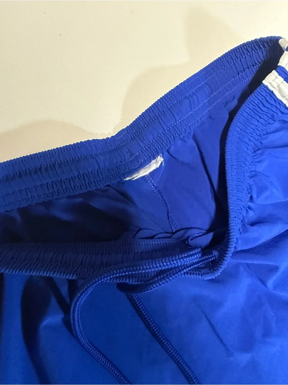 Addidas Blue Men's Athletic Shorts with Side Stripes Soccer